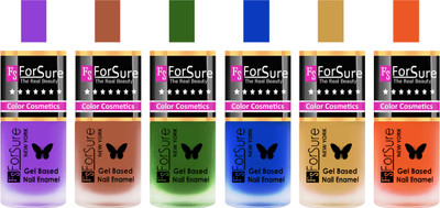 

Forsure Purple, Brown, Green, Blue, Golden, Orange Velvet Matte Nail Polish (Set of 6 Nail Polish) Purple, Brown, Green, Blue, Golden, Orange(Pack of 6)