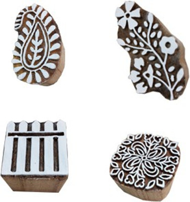 skart wooden printing blocks stamp152 Printing Blocks(Pack of 4)