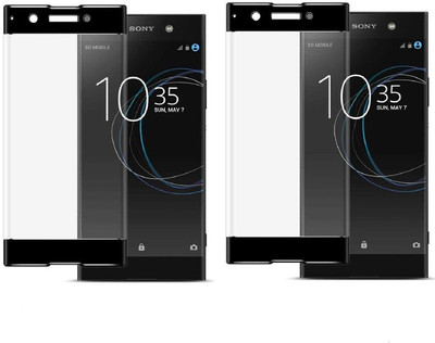 KITE DIGITAL Tempered Glass Guard for SONY XPERIA XA1 (Black)(Pack of 2)