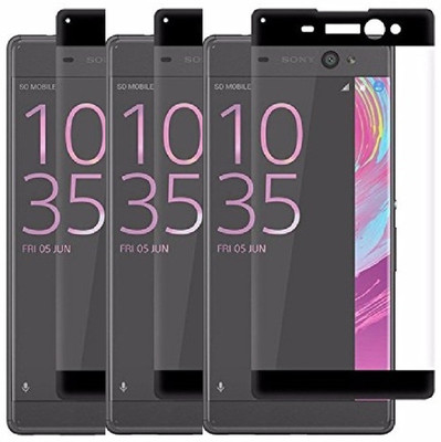 KITE DIGITAL Tempered Glass Guard for SONY XPERIA XA ULTRA (Black)(Pack of 3)
