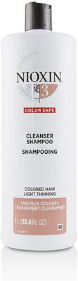 

Nioxin Derma Purifying System 3 Cleanser Shampoo (Colored Hair, Light Thinning, Color Safe)_926(1000 ml)