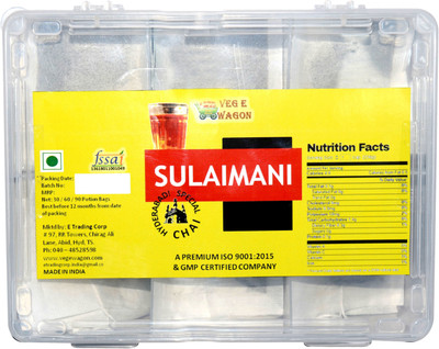 

Veg E Wagon Sulaimani (Black) Tea - 30 Dips in Plastic Box Tea Blend Bags(2 g, Tray)
