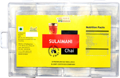 

Veg E Wagon Sulaimani (Black) Tea - 60 Dips in Plastic Box Black Tea Bags(60 Bags, Tray)
