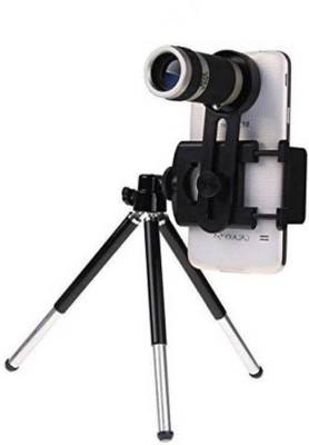

Roboster Universal Mobile Phone Plastic Telescope Camera Lens with 8X Zoom and Tripod Tripod Kit(Multicolor, Supports Up to 1000 g)