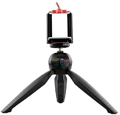 

WEBSTER YT-228 Mobile Tripod Mount selfie stick AP543 Mini Tripod with 360° Rotating Ball Head and Mobile Holder for All Smartphones and SLR/Digital Camera Tripod(Black, Supports Up to 1000 g)