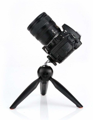 

LimeShot Yt-228 Portable Adjustable Aluminum Lightweight Mobile & Camera Stand With Three-Dimensional Head & Quick Release For video Tripod(Black, Supports Up to 1000 g)