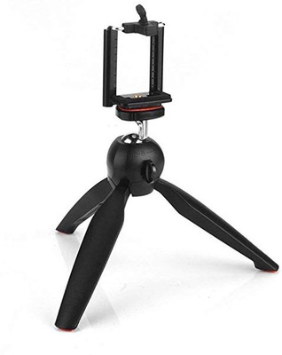 

WEBSTER YT-228 7" Mini Tripod Stand With 360° Rotating Ball Head With Mobile Clip For All Android & Smartphones Tripod(Black, Supports Up to 1000 g)