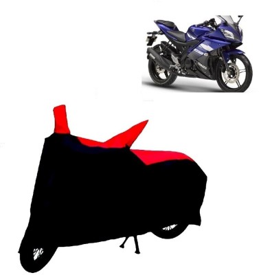 ABP Two Wheeler Cover for Yamaha(YZF R15 S, Red, Black)