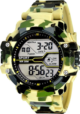 Time Up Alarm,Water-Proof & Night Vision Light Digital Watch  - For Men