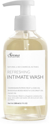 

SIRONA Natural pH balanced Intimate Wash with 5 Magical Herbs & No Chemical Actives - Helps Reduce Odor, Itching & Maintains Hygiene for Men and Women - 200 ml Intimate Wash(200 ml, Pack of 1)
