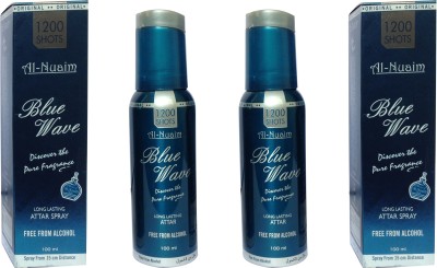 Al Nuaim AL NUAIM BLUE WAVE (PACK OFF 2) Floral Attar(Musk)