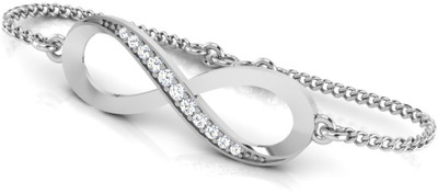 IskiUski Sterling Silver Swarovski Crystal Platinum Bracelet