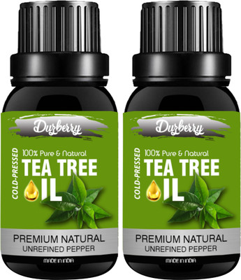 

duzberry Tea Tree Essential Oil for Skin, Hair and Acne care 15 MLPack of 2 (30 ml)(15 ml)