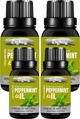 

duzberry Essentials Peppermint Oil & Thyme Oil 100% Undiluted Combo of 15 ml Pack of 4 (60 ML)(15 ml)