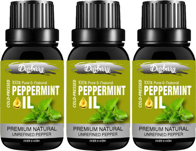 

duzberry Essentials Peppermint Oil & Thyme Oil 100% Undiluted Combo of 15 ml each (45 ml)(15 ml)
