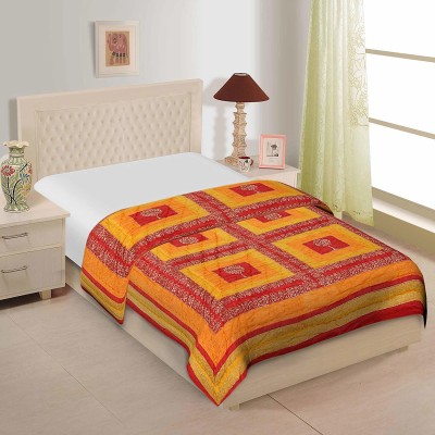 V.R.ENTERPRISES Checkered Double Quilt for  Heavy Winter(Cotton, Multicolor)