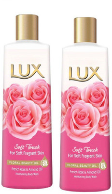 

lux Soft Touch Body Wash 235 ml pack of 2(470 ml, Pack of 2)