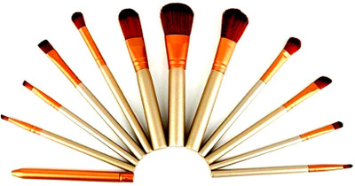 

HSBMART makeup brushes set soft & silky gold(Pack of 12)