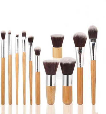

Yashus Bamboo Handle Makeup Eyeshadow Blush Brush Set(Pack of 11)