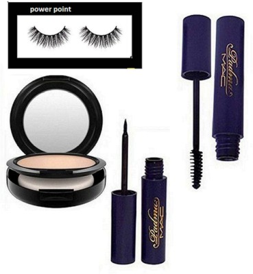 

power point eyelashes, compact, eyeliner, mascara(Set of 4)