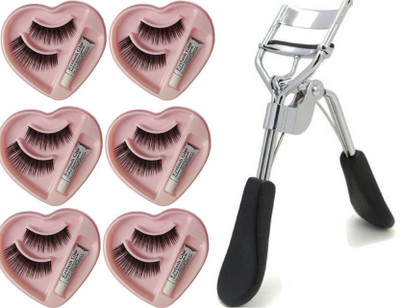 BBMENOW new eye lash WITH EYE LASH curler (PACK OF 7)(Set of 7)