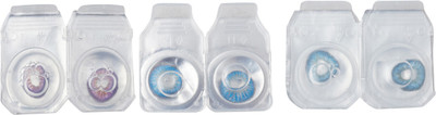 

Optify Combo Pack Monthly Color Contact Lens With Travel Kit Monthly Contact Lens(1, Violet_Blue_Blue, Pack of 3)