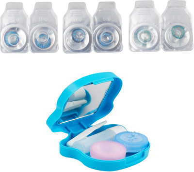 

Optify Combo Pack Monthly Color Contact Lens With Travel Kit Monthly Contact Lens(1, Blue_Blue_Aqua, Pack of 3)