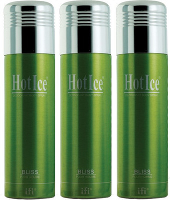

Hot Ice Deodorant Body Spray Bliss For Men Value Pack Of 3 Deodorant Spray - For Men(200 ml, Pack of 3)