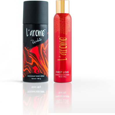 

L'arome Combo Pack Deodorant Spray - For Men & Women(150 ml, Pack of 2)