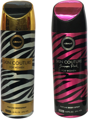 

Armaf SKIN COUTURE AND SKIN COUTURE SUMMER PINK (PACK OF 2) Body Spray - For Women(200 ml, Pack of 2)