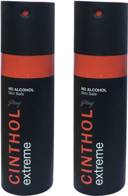 Cinthol EXTREME (PACK OF 2) Deodorant Spray - For Men & Women(150 ml, Pack of 2) Flipkart
