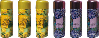 

Armaf 3 ENCHANTED SUMMER AND 3 ENCHANTED VOILET (PACK OF 6) Body Spray - For Women(200 ml, Pack of 6)