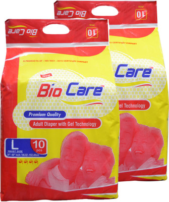 

Biocare Adult Diaper Disposable L Pack of 20 Adult Diapers - L(20 Pieces)