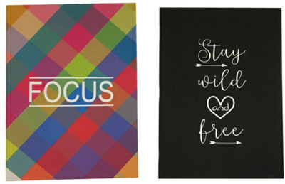 Macro Designer collection A5 Diary Unruled 100 Pages(Multicolor, Pack of 2)