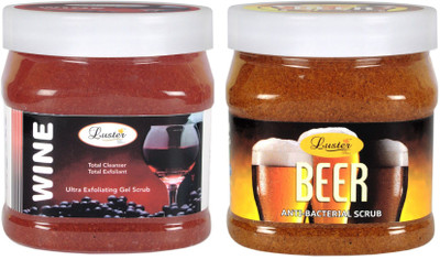 

Luster Wine Exfoliating + Beer Face & Body Gel Scrub(500 ml)