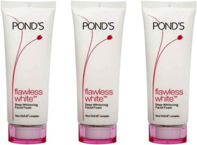 

Ponds Flawless White Facial Foam (Pack of 3) Face Wash(300 g)