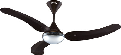 SEION Blossom 1200 MM Crescent Black 3 Blade Ceiling Fan(Crescent Black, Pack of 5)