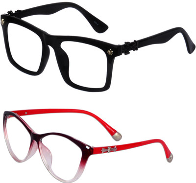 

lensport eyewear Full Rim Square, Cat-eyed Frame(52 mm