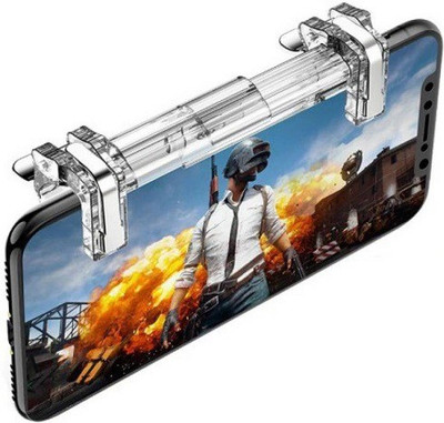 

techdeal K8 PUBG Mobile Metal Gamepad For Pubg Controller L1R1 Shooter Fire Trigger Gaming Accessory Kit(White, For Android, iOS)