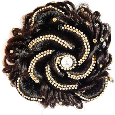 

Gayatri Juda Designer Fancy Hair Juda Bun (Dark Brown) Bun(Brown)