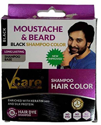 

Vcare MOUSTACHE & BEARD ( PACK OF 20) Hair Color (black) Hair Color(Black)