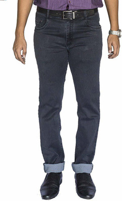 0-DEGREE Slim Men Black Jeans