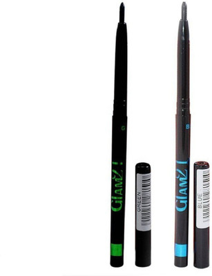 

Glam 21 Kajal & Eyeliner Green-Blue Pack Of 2 (0.35gX2) Pencils(Green, Blue)