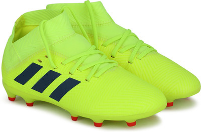 

ADIDAS Boys Lace Football Shoes(Green, Syello/fooblu/actred