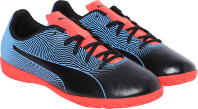 

Puma Boys & Girls Lace Running Shoes(Multicolor, Black-bleu azur-red blast