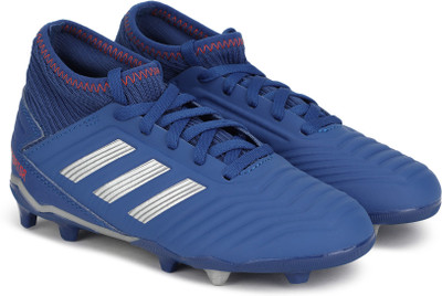 

ADIDAS Boys Lace Football Shoes(Blue, Boblue/silvmt/actred