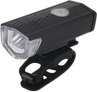 SHIVEXIM Usb Rechargeable Bicycle Headlight With 3 Flash Modes 300Lm Cycling Light Flashlight LED Spot Light(Black)