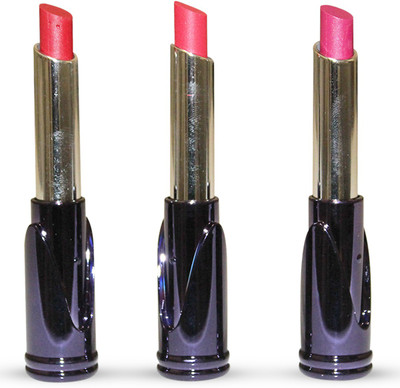 Akshat Combo Of 3 Xpression Lipstick(Set of 3) - ROSE LIPSTICK(MULTI)
