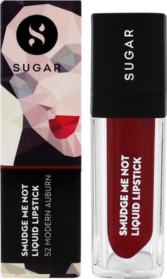 

Sugar Smudge Me Not Liquid Lipstick - 52 Modern Auburn (Flamenco Red / Deep Red with blue undertone)(Deep Red)
