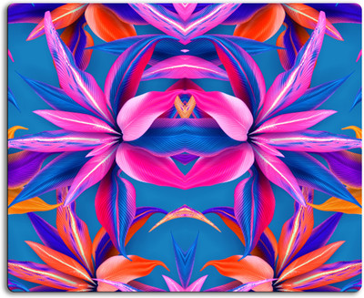 

Clickplick Floral pattern Mousepad| Designer Mousepad | Printed-96 Mousepad(Multicolor)